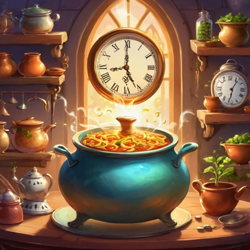 tagine,magical pot,teatime,cooking book cover,cooking pot,pot of gold background,cookery,fayre,cauldron,caldron,golden pot,stockpot,redwall,candy cauldron,clockmaker,fairy tale icons,tea time,tagines,dwarf cookin,timequest,Illustration,Realistic Fantasy,Realistic Fantasy 01
