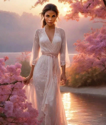 enchanting,lilac blossom,fairy queen,enchanted,tvd,tropico,wedding dress,selly,sels,selena gomez,spring background,wedding gown,golden lilac,romantic look,selena,white lilac,ethereal,springtime background,the cherry blossoms,walking in a spring,Photography,Realistic