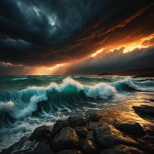 sea storm,stormy sea,seascape,ocean waves,tidal wave,seascapes,tempestuous,storm surge,crashing waves,ocean background,full hd wallpaper,sea landscape,rogue wave,dramatic sky,sea water splash,atlantic,the wind from the sea,the endless sea,turbulent,big waves,Illustration,Realistic Fantasy,Realistic Fantasy 29