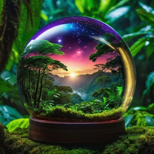 crystal ball-photography,lensball,crystal ball,terrarium,glass sphere,little planet,3d fantasy,prism ball,orb,snowglobes,fantasy picture,earth in focus,3d background,crystalball,glass ball,fairy world,snow globes,little world,glass orb,nature background,Photography,General,Realistic