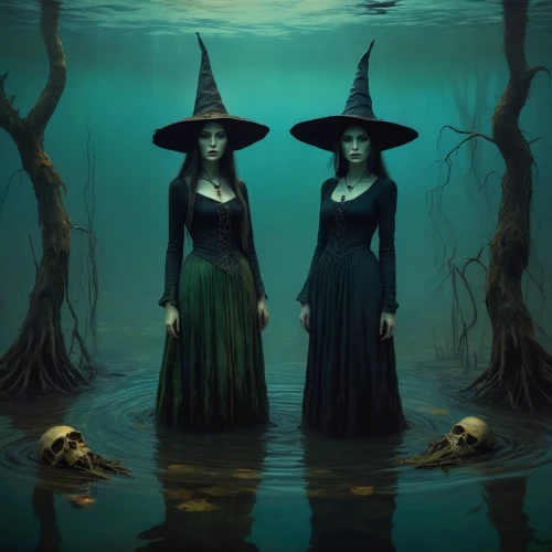witches,sorceresses,coven,priestesses,witches' hats,covens,celebration of witches,witching,handmaidens,bewitching,norns,gothic portrait,witch house,canonesses,magick,fantasy picture,enchanters,bewitch,witch's hat,bewitches,Illustration,Realistic Fantasy,Realistic Fantasy 30