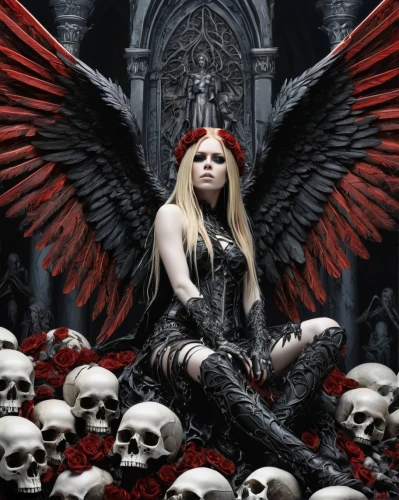 dark angel,black angel,angel of death,momsen,pernicious,death angel,fallen angel,seraphim,requiem,seraph,lilith,gothic portrait,satana,angelology,samael,malefic,angels of the apocalypse,shrilly,lacrimosa,obituaries,Illustration,Realistic Fantasy,Realistic Fantasy 46