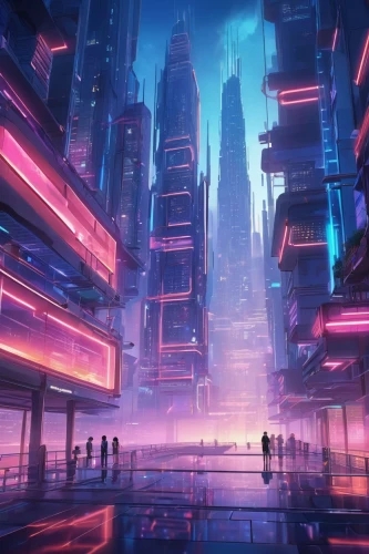 cybercity,cybertown,futuristic landscape,cyberworld,cyberpunk,cyberia,metropolis,cyberscene,cyberport,cityscape,synth,polara,fantasy city,coruscant,futuristic,futurist,cyberspace,microdistrict,scifi,dystopian,Illustration,Japanese style,Japanese Style 03