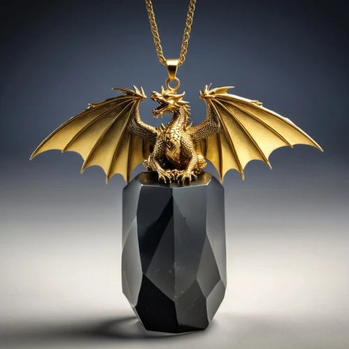 chiroptera,necklace with winged heart,raven sculpture,lalique,pendant,gift of jewelry,orthanc,diamond pendant,bahamut,jatayu,gold jewelry,ghidorah,grave jewelry,derivable,ornithoptera,pendants,kalhora,necklaces,aurum,black dragon