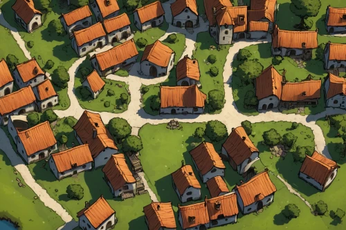 escher village,villages,medieval town,knight village,township,townsmen,small towns,aurora village,houses,suburbs,town planning,blocks of houses,townships,microdistrict,alpine village,boardinghouses,roofs,suburbia,sylvania,wooden houses,Conceptual Art,Fantasy,Fantasy 09