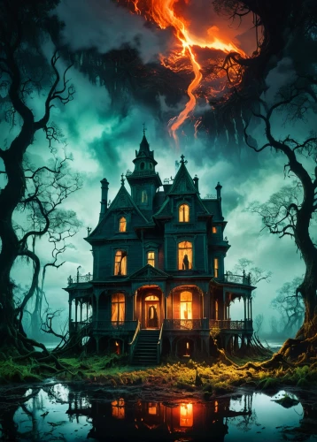witch's house,witch house,the haunted house,haunted house,house silhouette,haunted castle,dreamhouse,ghost castle,creepy house,halloween background,house in the forest,fantasy picture,victorian house,hauntings,halloween scene,haunted,halloween poster,lonely house,house with lake,halloween wallpaper,Photography,Artistic Photography,Artistic Photography 07