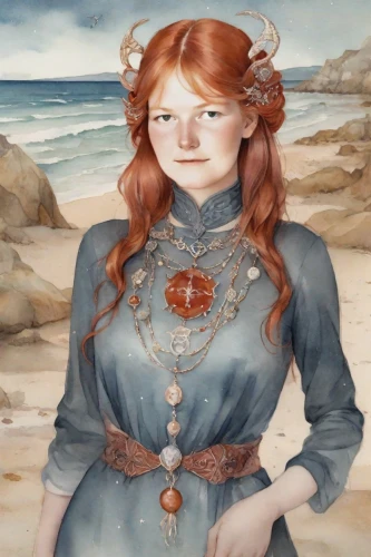 anchoress,the sea maid,maedhros,margaery,lyonesse,ariadne,margairaz,celtic queen,etain,reynir,iseult,behenna,girl on the dune,huiraatira,steinunn,scotswoman,gwenllian,ellinor,triss,aslaug,Digital Art,Watercolor