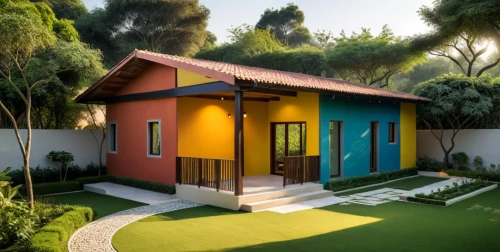 3d rendering,miniature house,house painting,bungalow,bungalows,mid century house,render,dreamhouse,small house,3d render,holiday villa,casita,little house,smart house,cube house,house shape,model house,children's playhouse,colorful facade,cubic house,Photography,General,Natural