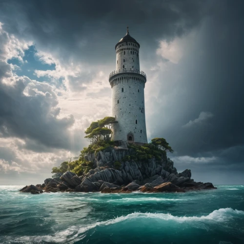 electric lighthouse,lighthouse,maiden's tower,light house,phare,petit minou lighthouse,lighthouses,ouessant,insel,bretagne,storfer,islet,red lighthouse,house of the sea,sturm,watchtower,poseidon,sea storm,watchtowers,anchorages,Photography,General,Fantasy