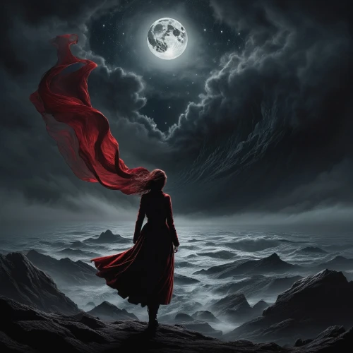 red cape,wiccan,red riding hood,fantasy picture,moonsorrow,little red riding hood,red coat,oscura,selene,dhampir,moondance,dark art,lunar eclipse,magick,fantasy art,cloak,moonbeam,moonbeams,darkfall,howl,Photography,Fashion Photography,Fashion Photography 06