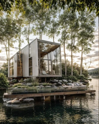 house by the water,cube stilt houses,house with lake,houseboat,boat house,stilt house,floating huts,cubic house,snohetta,inverted cottage,summer house,boat shed,boatshed,deckhouse,aqua studio,boathouse,cube house,houseboats,dunes house,stilt houses,Architecture,General,Modern,None