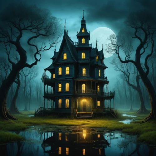 witch house,witch's house,the haunted house,haunted house,house silhouette,haunted castle,creepy house,ghost castle,lonely house,house in the forest,dreamhouse,halloween background,hauntings,gothic style,ravenloft,halloween wallpaper,haunted,little house,blackmoor,gothic,Conceptual Art,Daily,Daily 22