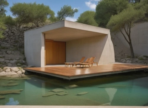 inverted cottage,pool house,summer house,amanresorts,cubic house,corten steel,dunes house,mahdavi,dug-out pool,mikveh,holiday villa,aqua studio,pavillon,piscine,travertine,siza,cave on the water,infinity swimming pool,water cube,cooling house