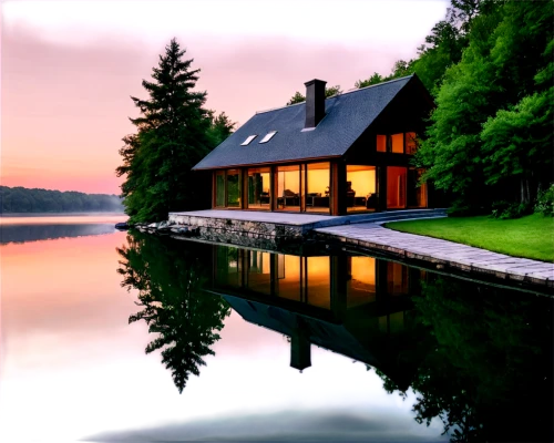 house with lake,summer cottage,house by the water,boathouse,cottage,boat house,evening lake,home landscape,lake view,log home,summer house,boathouses,3d rendering,chalet,pool house,beautiful home,dreamhouse,alderbrook,sammamish,tranquility,Photography,Black and white photography,Black and White Photography 03