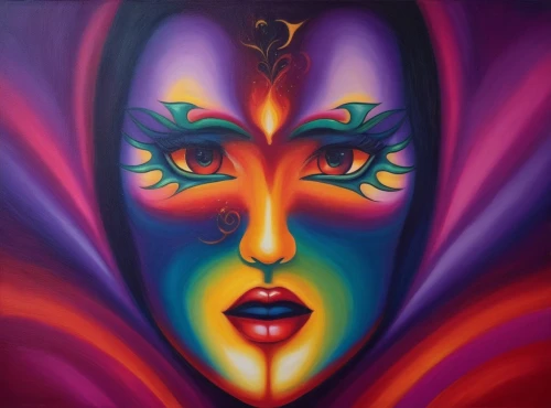 bodypainting,vibrantly,body painting,paschke,neon body painting,airbrush,oil painting on canvas,woman's face,third eye,women's eyes,woman face,tantrik,vibrancy,multicolor faces,concubine,lateralus,bodypaint,oil painting,art painting,bohemian art,Illustration,Realistic Fantasy,Realistic Fantasy 45
