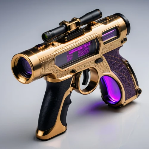 gold and purple,air pistol,gold paint stroke,grafer,purple and gold,colt,derringer,popgun,astrascope,hawkmoon,anodized,sidearm,golcuk,beretta,pistola,luger,vintage pistol,gold trumpet,usp,raygun,Photography,General,Natural