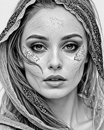 pencil drawings,boho art style,fantasy portrait,boho art,pencil art,pencil drawing,eyes line art,bohemian art,evgenia,jover,charcoal drawing,girl drawing,inanna,world digital painting,fashion vector,regard,dewy,jingna,fantasy art,mystical portrait of a girl,Design Sketch,Design Sketch,Black and white Comic