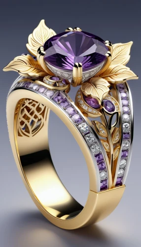 ring jewelry,goldsmithing,gold and purple,ring with ornament,mouawad,ringen,jewelry manufacturing,purple and gold,colorful ring,gemology,jewellers,wedding ring,jeweller,chaumet,engagement ring,jewelers,3d rendered,goldring,jeweler,purple and gold foil,Unique,3D,3D Character