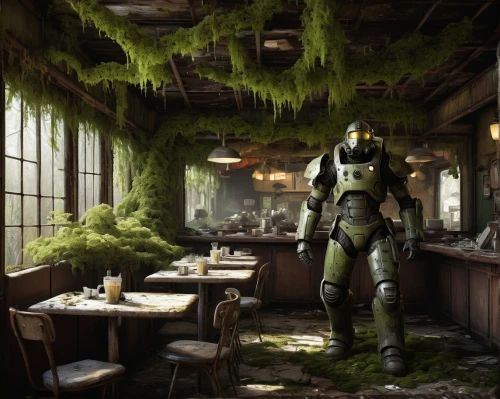 background ivy,bistro,tavern,postapocalyptic,skaar,restaurant,a restaurant,wine tavern,outpost,pub,sector,cantina,diner,fnv,alpine restaurant,fresh fallout,ristorante,butterfields,ncr,fallout,Conceptual Art,Daily,Daily 01