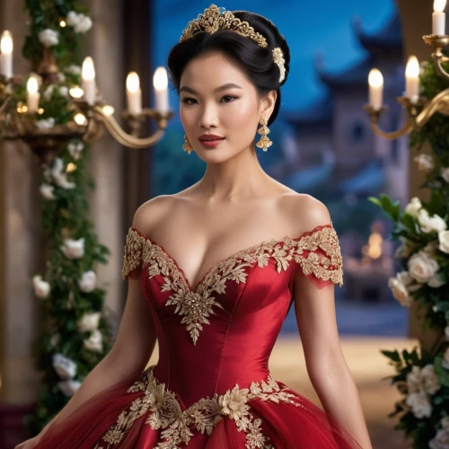miss vietnam,red gown,oriental princess,ball gown,phuong,man in red dress,cheongsam,bridal dress,bridal gown,vietnamese woman,zilin,ballgown,noblewoman,oanh,girl in red dress,lady in red,asian costume,laotian,huynh,quyen,Photography,General,Cinematic