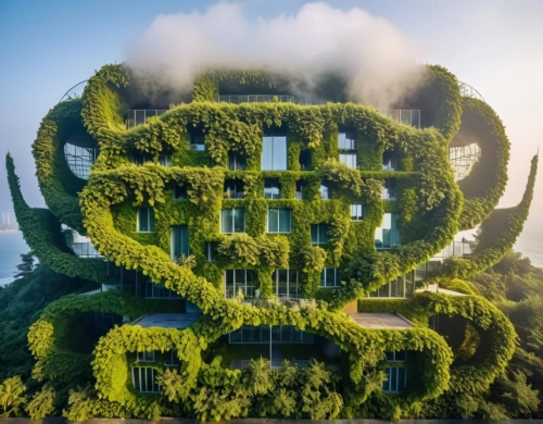 ecotopia,biopiracy,terraformed,ecoterra,earthship,terraforming,ecosystems,terraform,cubic house,sky apartment,green garden,garden sculpture,floating island,besiege,enviroment,biophilia,enviromental,kudzu,ecovillages,eco,Photography,General,Realistic