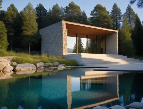 pool house,house with lake,house in the mountains,house in mountains,forest house,modern house,3d rendering,mid century house,kundig,the cabin in the mountains,aqua studio,house in the forest,house by the water,dunes house,render,modern architecture,3d render,summer house,snohetta,cubic house,Photography,General,Realistic