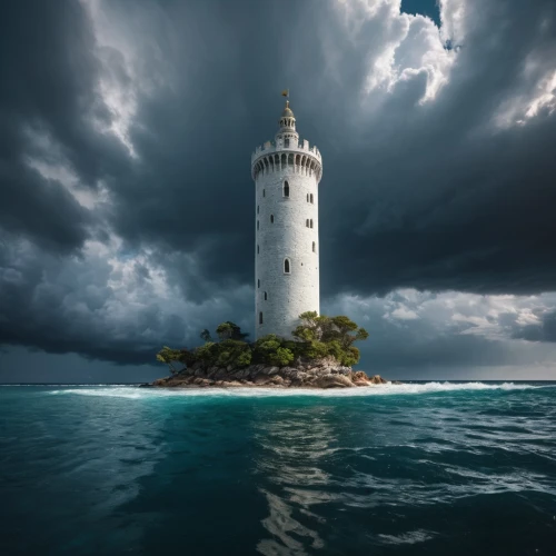 electric lighthouse,maiden's tower,lighthouse,light house,petit minou lighthouse,phare,lighthouses,red lighthouse,islet,storm ray,light station,storm clouds,insel,dark cloud,sturm,tormentine,landscape photography,stormy sky,lightkeeper,samoa,Photography,General,Fantasy