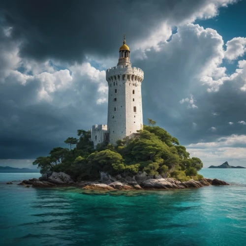 electric lighthouse,bretagne,petit minou lighthouse,lighthouse,light house,lighthouses,maiden's tower,phare,ouessant,finistere,insel,islet,red lighthouse,midtjylland,isole,lightkeeper,cape byron lighthouse,lavezzi isles,grenland,south france,Photography,General,Fantasy