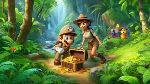 children's background,madagascans,happy children playing in the forest,game illustration,cartoon video game background,madagascan,ecotourists,treasure hunt,ecotourism,forest workers,tropical forest,menehune,fairy village,madagascar,explorers,caballeros,travellers,tropical jungle,ohana,fantasy picture