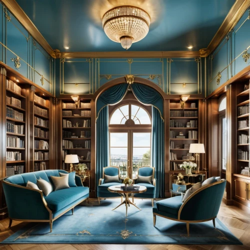bookshelves,bookcases,blue room,reading room,gallimard,great room,athenaeum,bookcase,book wall,luxury home interior,opulently,ornate room,interior design,bibliotheca,assouline,poshest,bookshelf,bibliotheque,book wallpaper,loebs,Photography,General,Realistic