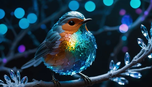 colorful birds,night bird,beautiful bird,colorful light,decoration bird,fairy penguin,colored lights,ornamental bird,an ornamental bird,color feathers,christmas light,fairy peacock,christmas lights,european robin,nature bird,christmas wallpaper,christmas snowy background,bird painting,rofous hummingbird,christmasbackground,Conceptual Art,Sci-Fi,Sci-Fi 10