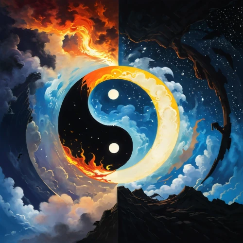 yinyang,yin yang,taoism,sun and moon,pangu,day and night,moon and star,moon and star background,taoist,opposites,duality,stars and moon,dalixia,amaterasu,rongfeng,phase of the moon,jinchuan,dingtao,bagua,world digital painting,Unique,Paper Cuts,Paper Cuts 01