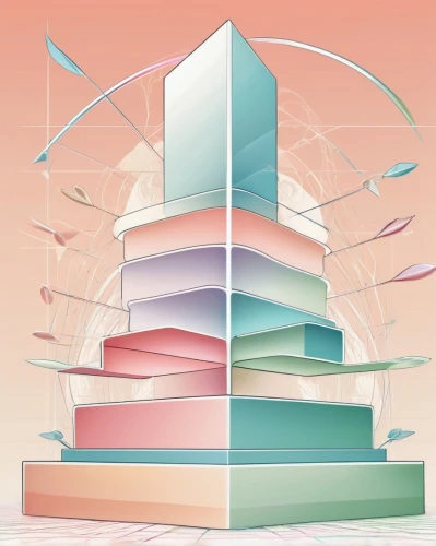 skyscraping,architectures,isometric,layer cake,abstract corporate,layer nougat,skyscraper,gradient mesh,wavevector,ctbuh,hypercube,hypermodern,mainframes,cyberspace,architect,multilayered,arcology,high-rise building,kirrarchitecture,cubic,Illustration,Retro,Retro 08