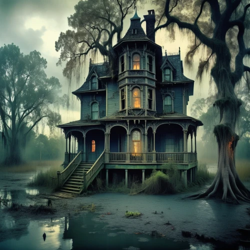 witch house,haunted house,the haunted house,witch's house,creepy house,house in the forest,lonely house,house with lake,abandoned house,victorian house,ghost castle,dreamhouse,haunted castle,house silhouette,old victorian,bayou,tree house,cassadaga,little house,treehouse