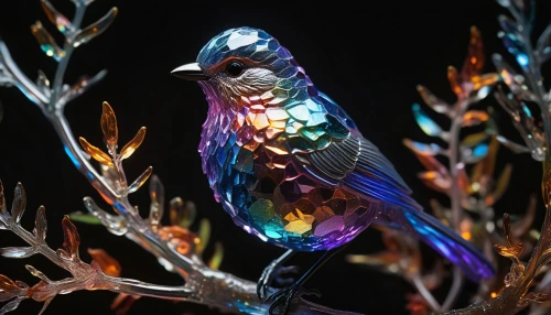 glass yard ornament,an ornamental bird,ornamental bird,glass ornament,decoration bird,iridescent,raven sculpture,colorful glass,colorful birds,night bird,glass decorations,dichroic,prism,color feathers,fairy penguin,the hummingbird hawk-purple,beautiful bird,ornament,bird hummingbird,glass wings,Photography,Artistic Photography,Artistic Photography 02