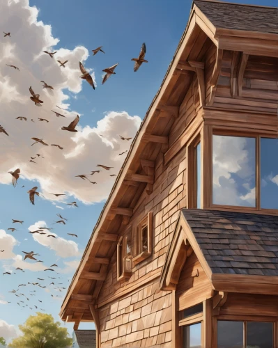 log home,wooden house,bird house,wooden houses,bird home,wooden birdhouse,weatherboarding,birdhouses,house roofs,birdhouse,wooden roof,crane houses,house roof,houses clipart,weatherboarded,pigeon house,weatherboards,weatherboard,timber house,floating huts,Conceptual Art,Oil color,Oil Color 10