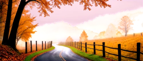 autumn background,autumn scenery,autumn landscape,country road,forest road,mountain road,fall landscape,winding road,landscape background,road,cartoon video game background,the road,long road,autumn walk,autumn idyll,overpainting,world digital painting,autumn day,backroad,late autumn,Art,Classical Oil Painting,Classical Oil Painting 21