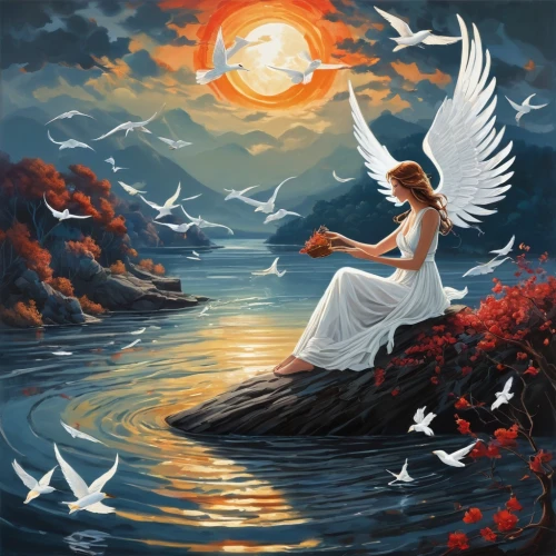 constellation swan,angel wing,fantasy picture,angel wings,dreamtime,mourning swan,dove of peace,dreamscapes,anjo,winged heart,fantasy art,swan lake,sirene,angel playing the harp,seraphim,love angel,the night of kupala,uriel,hesperides,dream art,Conceptual Art,Daily,Daily 24