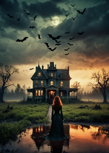 witch house,witch's house,the haunted house,house silhouette,halloween background,haunted house,halloween wallpaper,halloween poster,halloween scene,halloween and horror,fantasy picture,creepy house,hauntings,ghost castle,haunted castle,lonely house,haunted,samhain,halloween silhouettes,bewitched,Photography,Artistic Photography,Artistic Photography 14