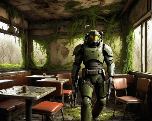 fnv,fallout,cantina,postapocalyptic,sector,ncr,boba,lunchroom,diner,fresh fallout,outpost,rooper,patrols,bistro,battlesuit,firebreak,a restaurant,restaurant,wasteland,eatery,Illustration,American Style,American Style 08