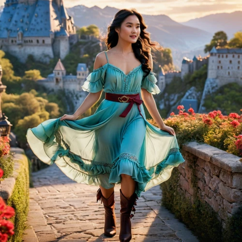 belle,cinderella,rapunzel,esmeralda,mastani,celtic woman,enchanting,fairytale,princess sofia,fantasy picture,kahlan,arwen,fairy tale,dirndl,enchanted,fantasyland,a fairy tale,fairy tale character,tiana,girl in a long dress,Photography,General,Fantasy