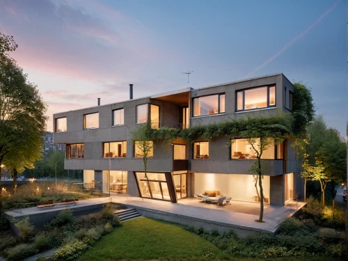 modern house,modern architecture,passivhaus,huizen,architektur,cohousing,housebuilding,cubic house,lohaus,residential house,dunes house,shiplake,residentie,residential,homebuilding,cube house,danish house,voorburg,landscaped,maisonettes,Photography,General,Cinematic