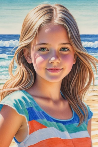 colored pencil background,beach background,photo painting,girl drawing,girl portrait,girl on the dune,world digital painting,portrait background,young girl,digital painting,color pencils,children's background,photorealist,illustrator,kids illustration,blond girl,custom portrait,colour pencils,color pencil,girl with cereal bowl,Conceptual Art,Daily,Daily 17