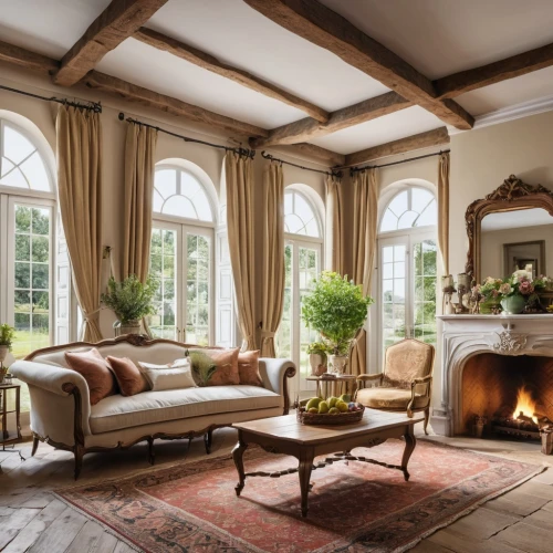sitting room,highgrove,luxury home interior,fireplaces,sunroom,inglenook,family room,wooden beams,interiors,ornate room,interior decor,great room,decoratifs,chaise lounge,furnishings,bay window,breakfast room,living room,victorian room,hovnanian,Photography,General,Realistic