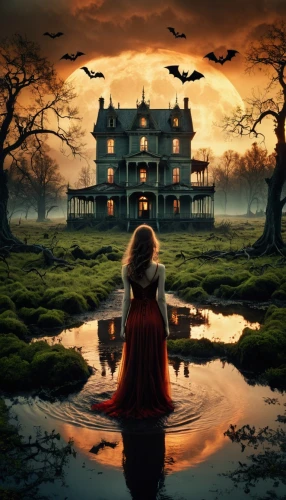 house silhouette,witch's house,halloween wallpaper,halloween background,halloween poster,halloween scene,the haunted house,lonely house,witch house,halloween illustration,haunted house,fantasy picture,halloween and horror,orona,creepy house,haunted,house with lake,ghost castle,halloween silhouettes,llorona,Photography,Artistic Photography,Artistic Photography 14
