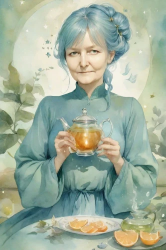 tea zen,japanese tea,sayama tea,oolong tea,blooming tea,pouring tea,woman eating apple,flower tea,lucky tea,tea art,jasmine tea,chrysanthemum tea,woman holding pie,sencha,goldenrod tea,white tea,sokurov,tea ceremony,girl with cereal bowl,tea card,Digital Art,Watercolor