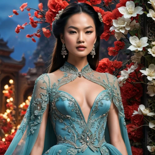 miss vietnam,oriental princess,cheongsam,zilin,sichuanese,teal blue asia,xiaoqing,bridal dress,vietnamese woman,jasmine blue,turandot,xueying,inner mongolian beauty,bridal gown,vietnamese,peranakans,siriano,oriental girl,ruili,kazakhstani,Photography,General,Fantasy