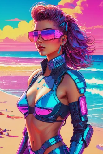 cyber glasses,sombra,cyberpunk,cyberstar,cyberdog,cyberpunks,zarya,cyberrays,ultraviolet,wavevector,cyberathlete,80's design,beach background,vidya,vi,futuristic,cyberpatrol,pink vector,scuba,vector girl,Conceptual Art,Sci-Fi,Sci-Fi 27
