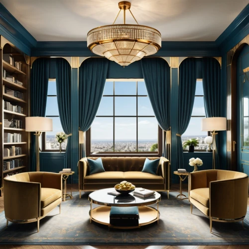 luxury home interior,blue room,bookcases,interior decoration,bookshelves,interior design,ornate room,great room,livingroom,reading room,danish room,interior modern design,sitting room,search interior solutions,housedress,penthouses,art deco background,bookcase,donghia,victorian room,Photography,General,Realistic