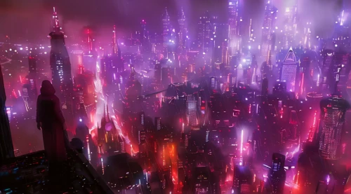 metropolis,cybercity,cityscape,coruscant,fantasy city,megalopolis,bladerunner,coruscating,dystopian,cyberpunk,city skyline,shinjuku,city at night,urbanworld,kabukiman,kaidan,destroyed city,futuristic landscape,organica,cyberworld